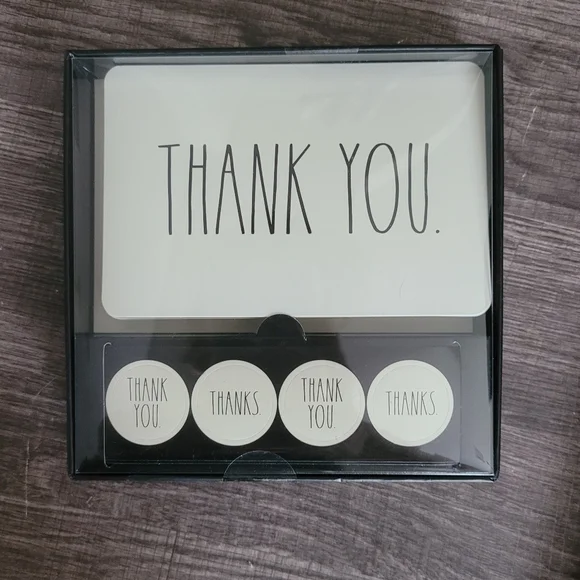 Rae Dunn Thank You Card Sticker Pen Set NEW - Picture 6 of 7